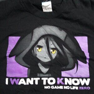 No Game No Life Zero Schwi I Want To Know Anime Manga T-Shirt